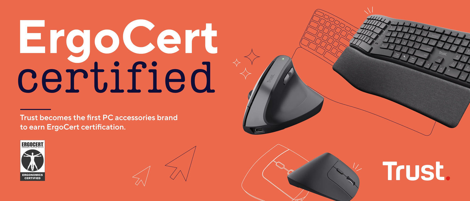 Trust becomes the first PC accessories brand to earn ErgoCert certification
