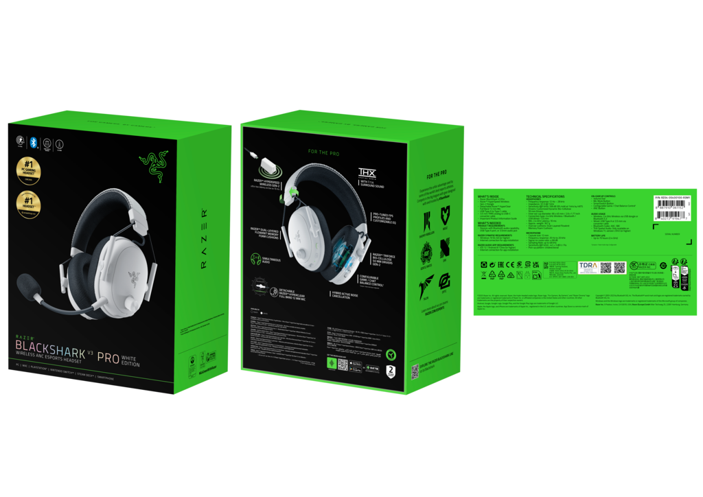 RAZER BLACKSHARK V3 PRO - WHITE – Nordic Game Supply RAZER BLACKSHARK V3 PRO - WHITE – Nordic Game Supply