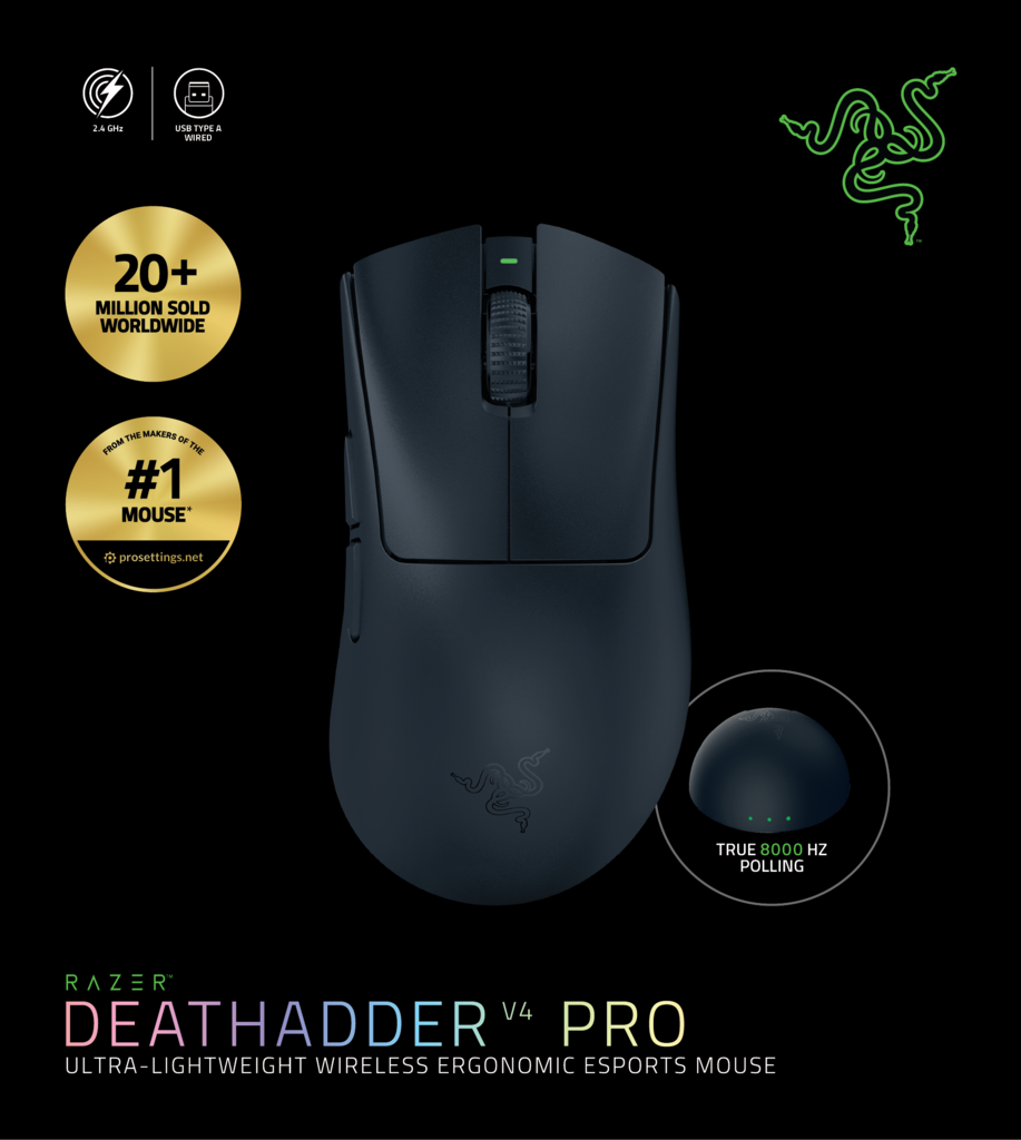 RAZER DEATHADDER V4 PRO - BLACK – Nordic Game Supply RAZER DEATHADDER V4 PRO - BLACK – Nordic Game Supply