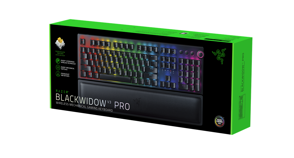 RAZER BLACKWIDOW V3 PRO - YELLOW SWITCH – Nordic Game Supply