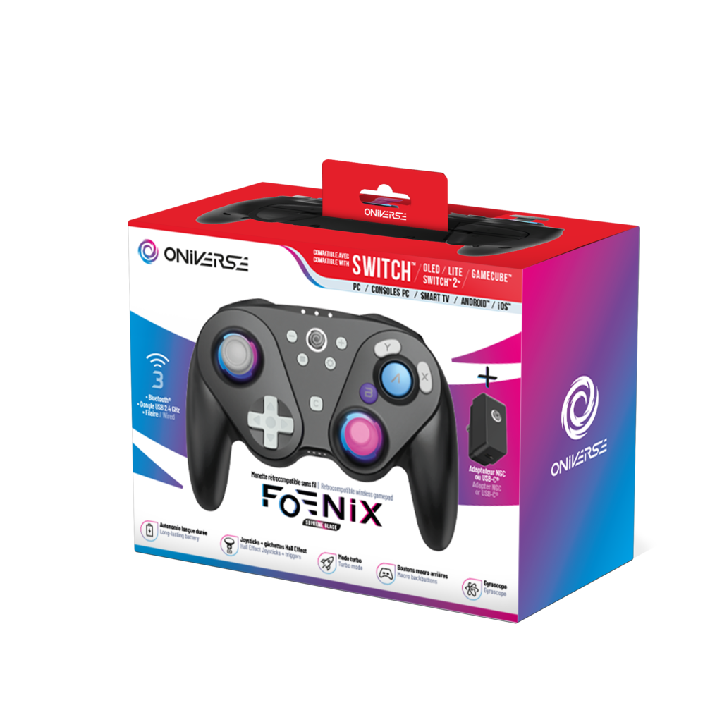 ONIVERSE NSW2 WIRELESS CONTROLLER FOENIX - BLACK – Nordic Game Supply
