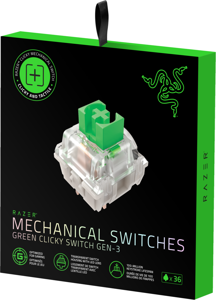 RAZER MECHANICAL SWITCHES PACK - GREEN CLICKY – Nordic Game Supply