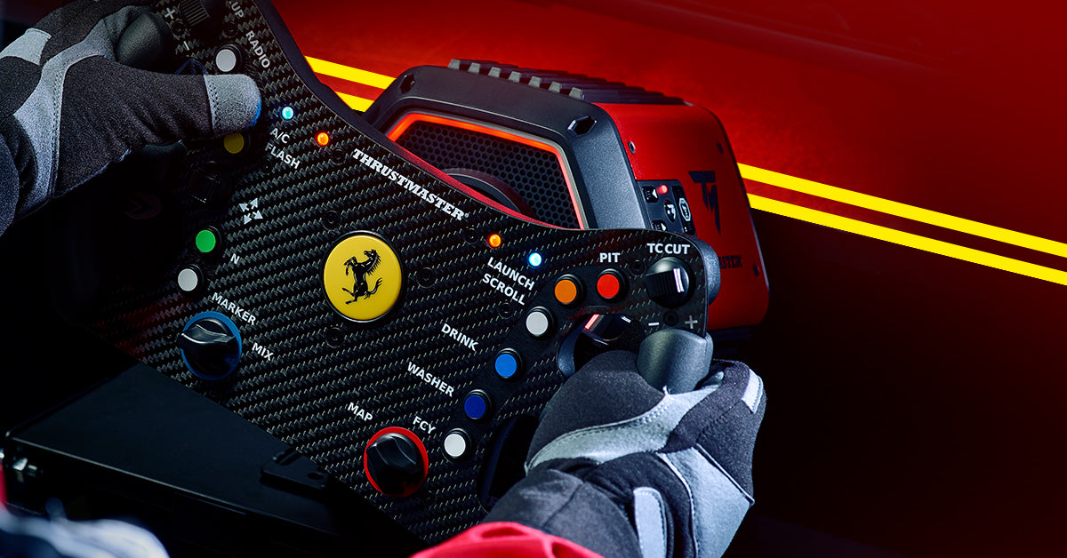 Thrustmaster For Sim Racing Thrustmaster T818 Ferrari 488 GT3 Simulator, Direct Drive Racing Wheel ...