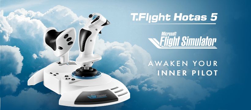 Take to the Skies with the Thrustmaster T.Flight Hotas 5 Microsoft Flight Simulator Edition