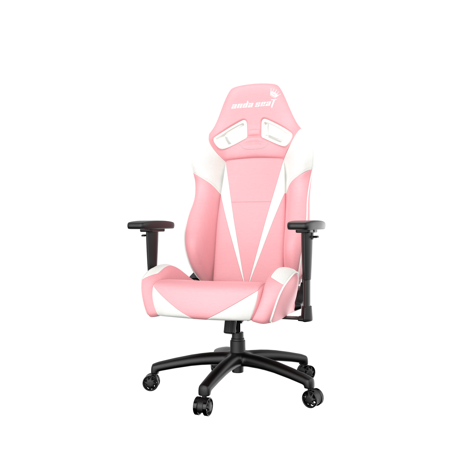 ANDASEAT PRETTY IN PINK GAMING CHAIR PINK & WHITE