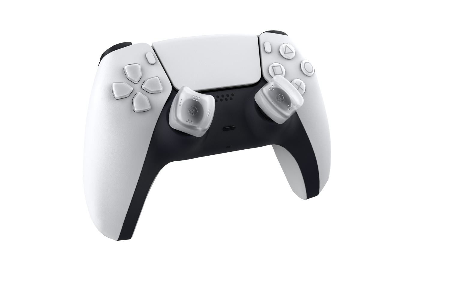GIOTECK SNIPER THUMB GRIPS (TRANSLUCENT WHITE) (PS5) | Nordic Game Supply